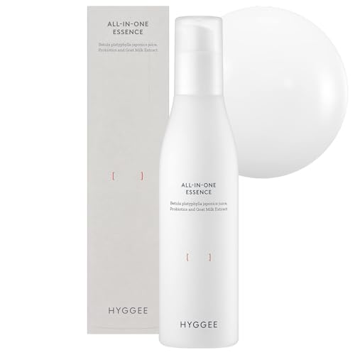 HYGGEE All in One Essence - Moisturizing Face Gel Lotion for All Skin Types - Probiotics & Hyaluronic Acid - Fresh and Soft Formula - Skin Irritation Free, 3.71 fl.oz.