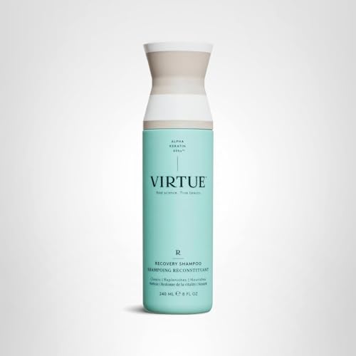 VIRTUE Recovery Sulfate Free Shampoo with Keratin and Baobab Seed Oil for Damaged Hair, Color Safe