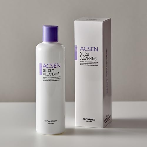 TROIAREUKE ACSEN Oil Cut Cleansing (10.14 Fl. Oz.), Oil-free, Hypersensitivity, Acne-prone and sensitive skin, Damaged skin, Oily skin, Cleansing gel, Sebum balancing, Make-up remover, Facial cleanser