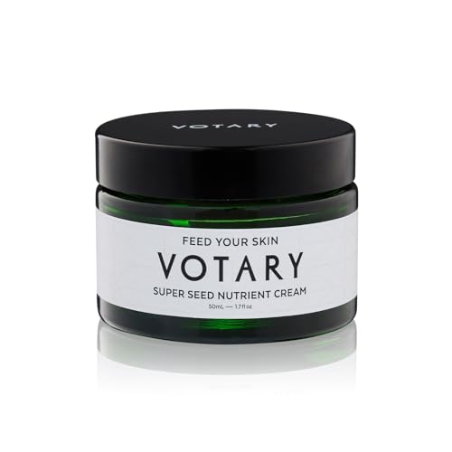 Votary Super Seed Nutrient Cream | Nourishing Face Cream for Dryness, Redness, Deeply Moisturizing Matte Smooth Finish with 21 Super Seed Oils For An Alluring Youthful Look Fragrance Free 1.7Fl Oz