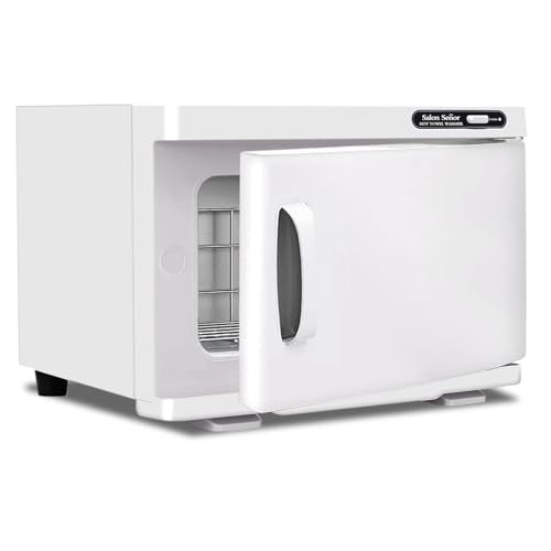 Hot Towel Warmer Cabinet 8L Towel Caddy for use in Facial Spas Salons and Home Use with Essential Oil Spot White