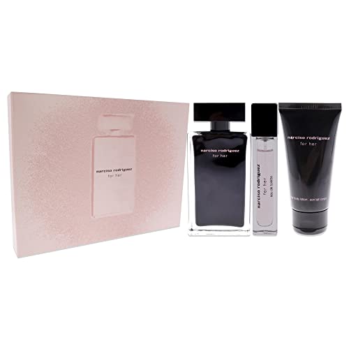 Narciso Rodriguez Narciso Rodriguez Women 3.3oz EDT Spray, 10ml EDT Spray, 1.6oz Body Lotion 3 Pc Gift Set