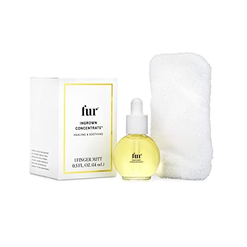 Fur Ingrown Concentrate: Exfoliating Oil Kit for your Hair and Skin to Smoothe, Soothe, and Treat Ingrown Hairs - O.5 fl. oz.