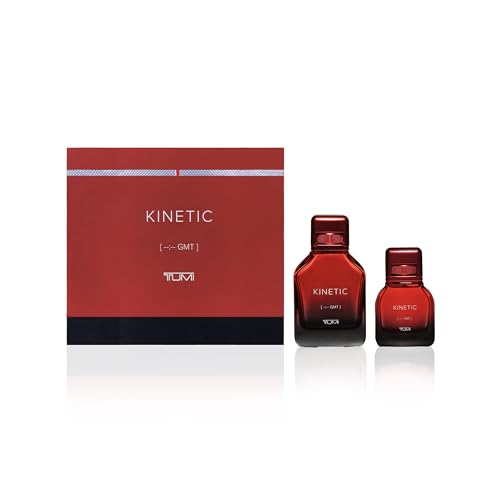 TUMI KINETIC [--:-- GMT] - Masculine & Spicy Cologne for Men with Smoky & Woody Notes - 3.4 oz & 1.0 oz Eau de Parfum