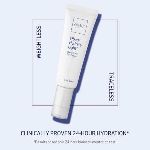 Obagi Hydrate Light Oil-Free Moisturizer ? Fast-Absorbing, Lightweight Gel for Acne-Prone Skin ? Non-Comedogenic, Hypoallergenic with Soothing Niacinamide, Glycerin & Ceramides for 24-Hour Hydration