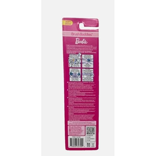 Brush Buddies Barbie Battery Operated Electric Toothbrush for Kids ? Soft Bristles & Sonic Power Perfect for Boys, Girls, and Children¡¯s Oral Hygiene