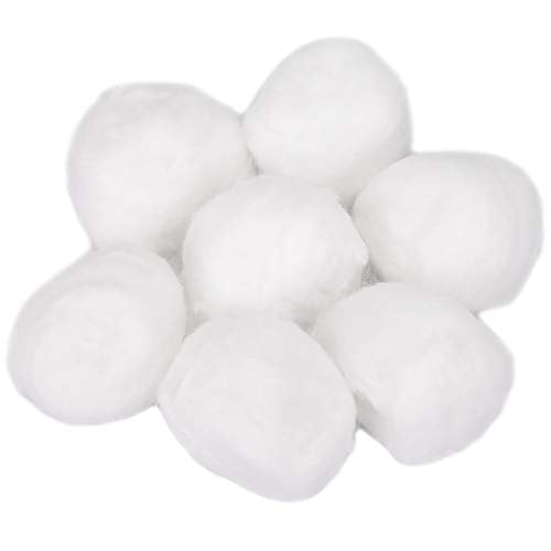 Hedume 500 Count Super Jumbo Cotton Balls, Pure Cotton, Biodegradable Jumbo Absorbent Cotton Balls, Fragrance & Chlorine-Free, Organic Cotton Balls (5 Pack ¡¿ 100 Count)