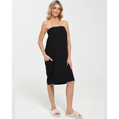 Xeoxarel Bath Towel Robe for Women, Lightweight Soft Towel Wraps, Comfortable Bathrobe, Perfect for Spa, Sauna, and Pool
