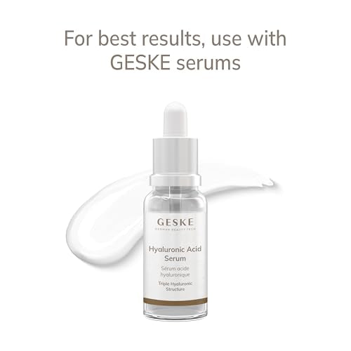 GESKE SmartAppGuided¢â Cool & Warm Duo Eye Massager | 7 in 1 | Time-saving Dual Massager | For Eyes & Face | Battery-free Cooling & Warming | Firms, Relaxes & De-Puffs Skin