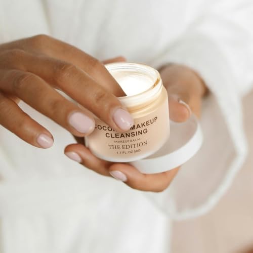 The Edition Coconut Balm Makeup Remover & Cleansing Balm ? Gentle Face & Eye Makeup Cleanser for Waterproof Makeup, Hydrating Skincare for All Skin Types, 50g