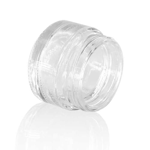 70 Pack Glass Sample Container, 10ml Empty Jars with Lids, 10 Gram Tiny Sample Jar Lip Balm Containers for Cosmetics, Lotion, Cream, Makeup, Samples, Wax, Skincare, Travelling, Retail Store