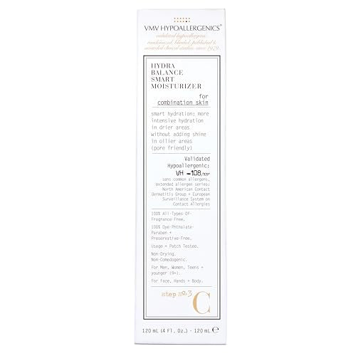 VMV Hypoallergenics Superskin Hydra Balance Smart Moisturiser for Combination Skin, 4 Fluid Ounce