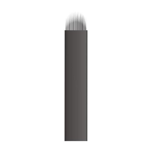 Mellie Microblading NANO U18 Microblading Blade 25 pcs - NANO 18 Pins .15mm Diameter Thinnest Blade On The Market - Best Microblading Blade for Crisp & Clean Strokes For Microblading Eyebrows