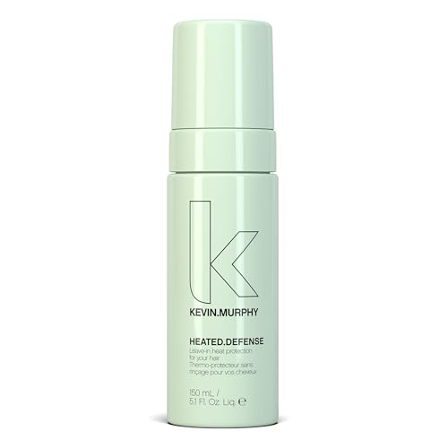 KEVIN.MURPHY HEATED.DEFENSE - Heat Protection Spray for Hair - For All Hair Types - Leave-In Foam - Extreme Heat Protection - Cruelty Free Foam - 150 mL / 5.1 fl oz