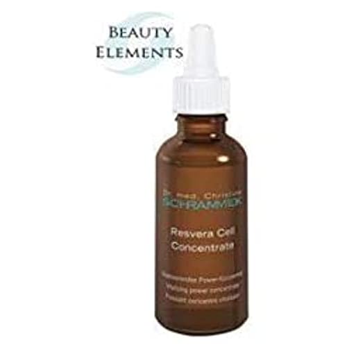 Resvera Cell Concentrate (1.01 fl oz) - Moisture & Vitality Boosting Serum - Highly Effective Moisturizer for Every Skin Type - Anti-Oxidates & Vitamin C - Face Moisturizer - Skin Care - Dr. Schrammek