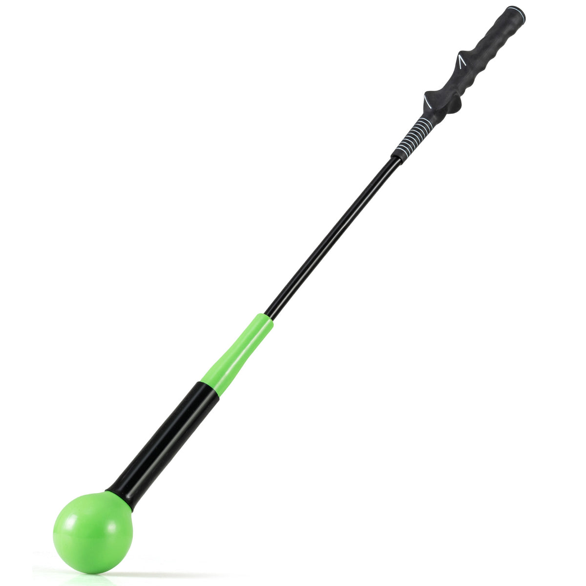Golf Swing Trainer Aid with Weighted Head - 31.5 Inch Balance & Rhythm Practice Tool - Green Variation