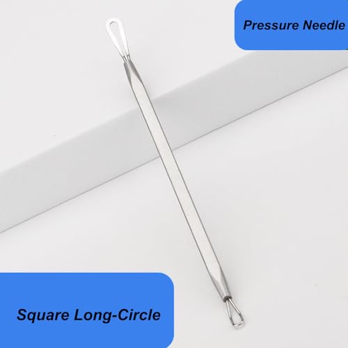 3Pcs Professional Pimple Popper Tool Kit,Pimple Extractor,Surgical Grade Blackhead Remover,Blackhead Remover Tools,Acne Comedone Extractor Tool for Face, Nose, T-Zone