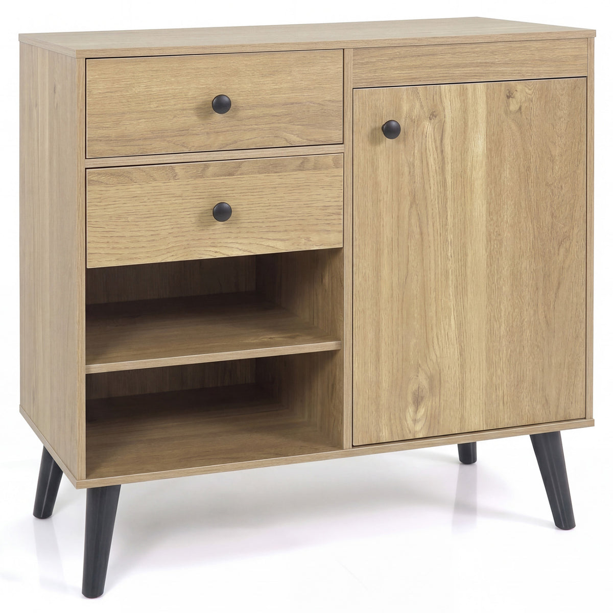31" Sideboard Cabinet with 2 Drawers - Natural