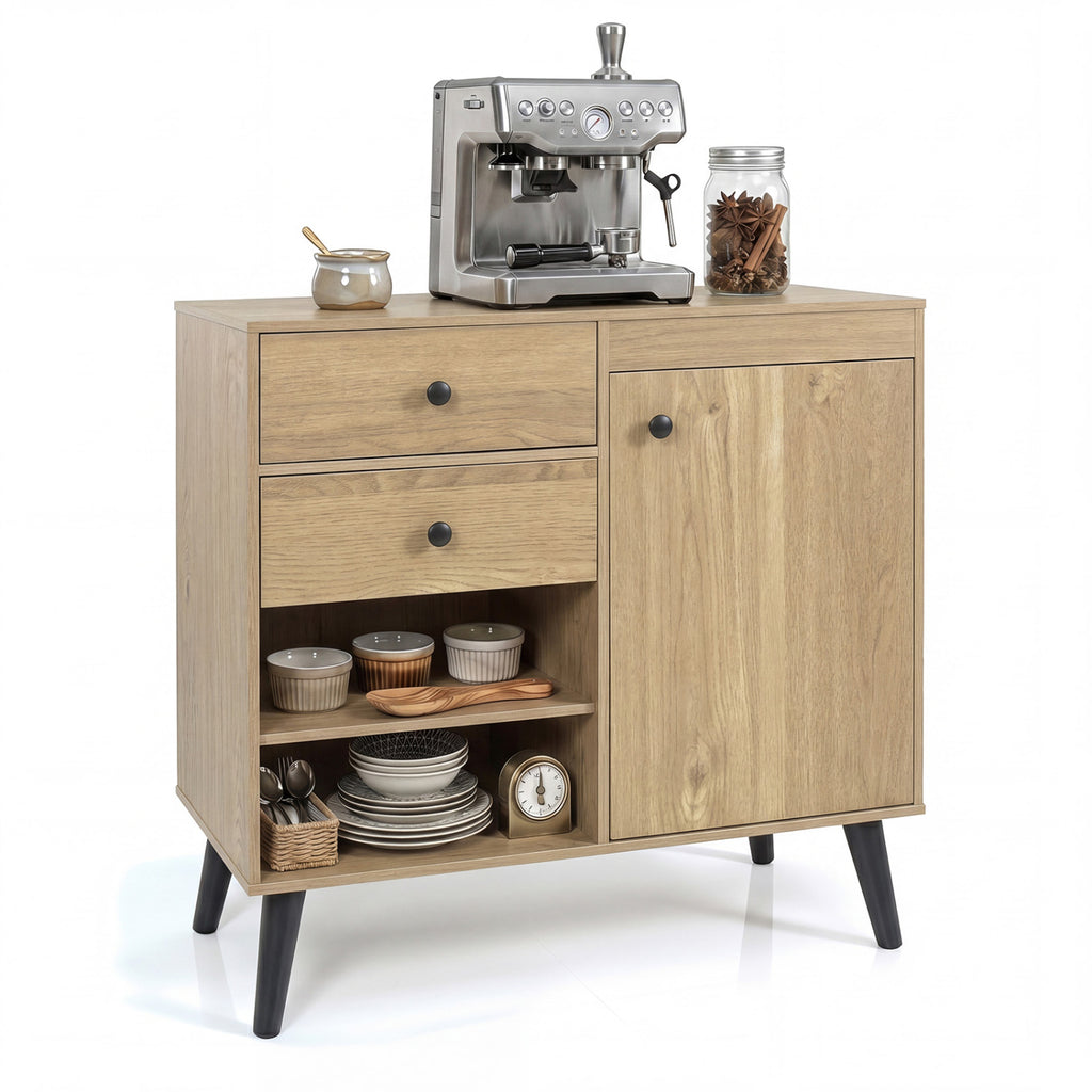 31" Sideboard Cabinet with 2 Drawers - Natural