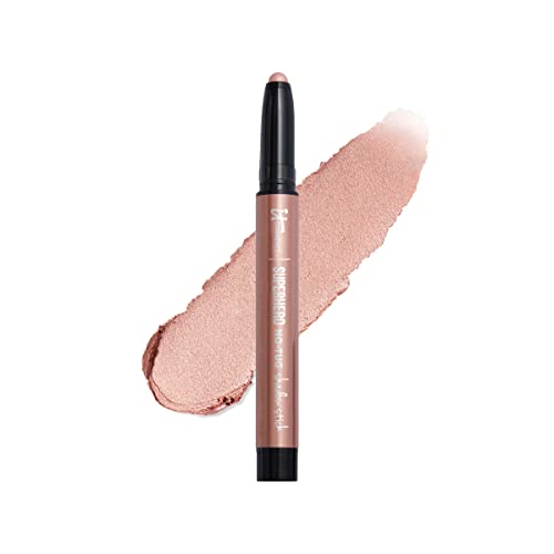 IT Cosmetics Superhero No-Tug Waterproof Eyeshadow Stick - Longwear Blendable Cream with Built-In Primer Suitable for Sensitive Eyes 0.05 oz
