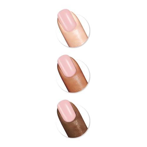Sally Hansen Miracle Gel Salon Quality Nail Polish | Gel-Like Formula, Two-Step System, No UV Light Needed, Long Lasting | Semi-opaque | 248 Once Chiffon A Time | Light Neutral Pink Nail Polish