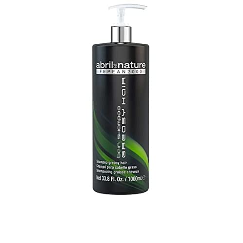 abril et nature - Greasy Hair Shampoo - For Oily Hair - Clean and Healthy Scalp - Combats Excess Oil Production - Professional Sebum-Regulating Treatment - 1000 ml