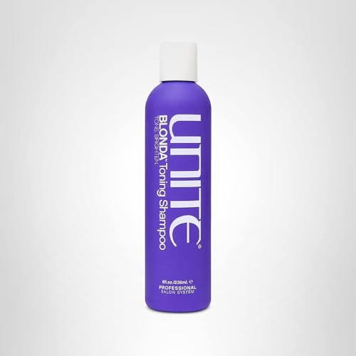 UNITE Hair - BLONDA Toning Shampoo - Purple Formula to Neutralize Brassiness & Brighten Blonde Tones - Ideal for Highlighted & Color-Treated Hair, 8 Fl Oz
