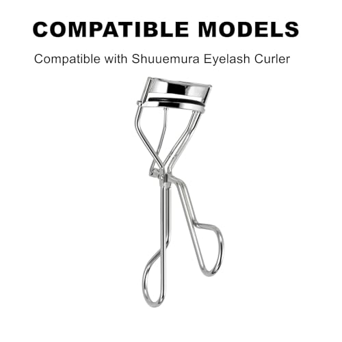 80Pack Compatible with Shu uemura Eyelash Curler Refill Pads,Soft Silicone Eye lash Curler Refills Compatible with Shu uemura Eyelash Curler,Easy to Replace,Black.