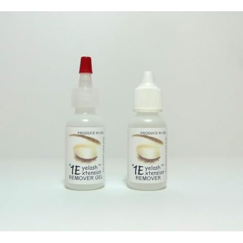 Gel and Liquid remover 10ml each, remover single lash 2-3 minutes.