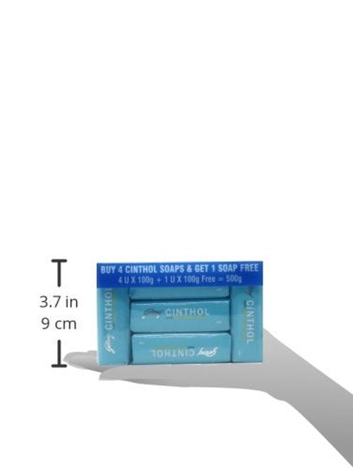 Cinthol Bath Cool Soap, 100g (Pack of 5) (Buy 4 get 1 free)