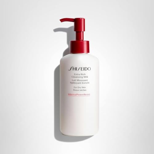 Shiseido Extra Rich Cleansing Milk - 125 mL - Gentle Cleanser for Hydrated, Moisturized Skin - Gentle & Soap Free - For Dry, Very Dry & Sensitive Skin