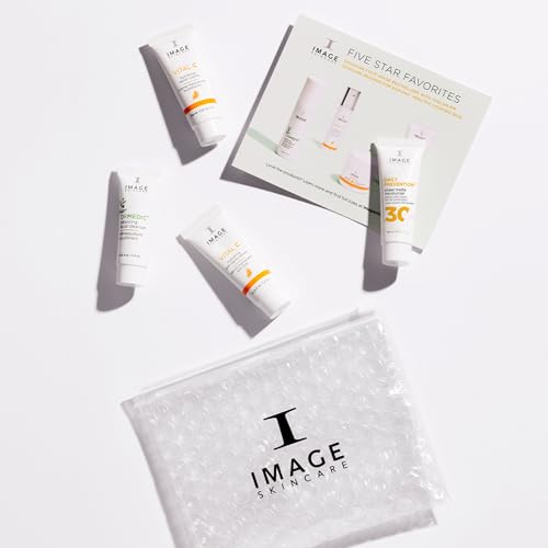 IMAGE Skincare, Five Star Favorites Introductory Skin Care 4 Step Regimen Set for Brighter, Healthier Looking Skin, Discovery Size