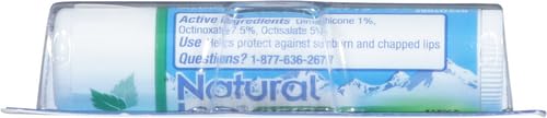 Mentholatum Natural Ice Lip Balm Original SPF 15 1 Each (Pack of 5)