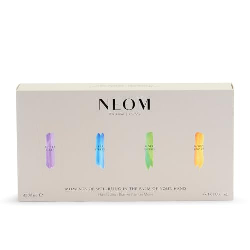 Neom- Moments of Wellbeing in the Palm Of Your Hand Gift Set | 4x30ml Luxury Hand Creams | Mother's Day | Gift | Essential Oil¡¦