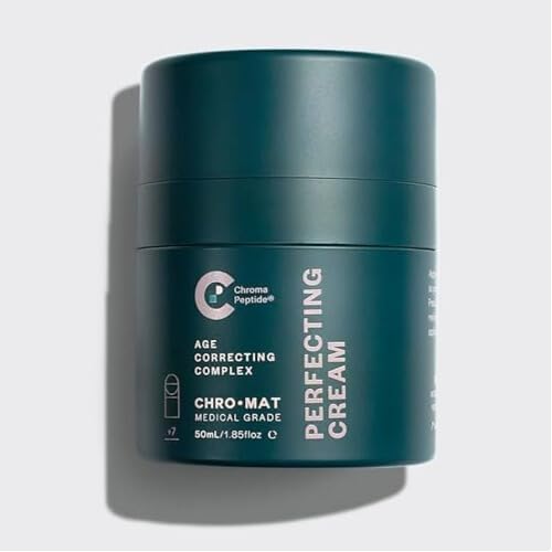 CHROMAT Perfecting Cream ? 50mL ? Peptide Moisturizer for Face with Hyaluronic Acid - Peptide Cream for Face - Helps Reduce Wrinkles & Fine Lines.