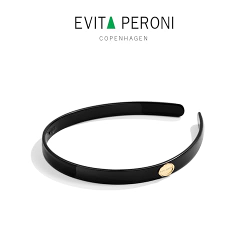 EVITA PERONI Headbands for Women Acetate Sheet Headband Non-slip Comfortable Fashion Hairband-Black
