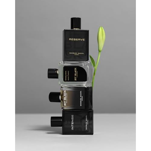 Michael Malul Jet Black Enigma Eau de Parfum for Men - 100ml | 3.4oz