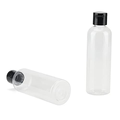 LEXININ 60 Pack 4 Oz Clear Plastic Bottles with Flip Caps, Plastic Travel Empty Bottles, Transparent Refillable Containers for Shampoo, Cream