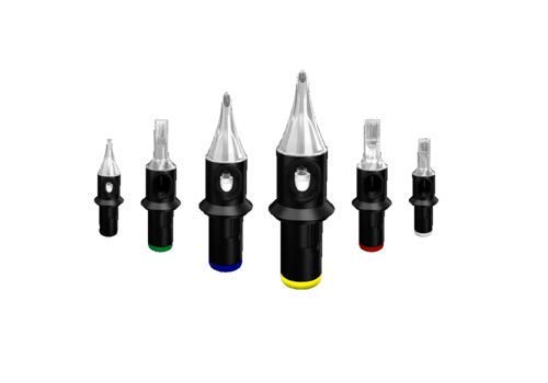 Cheyenne Hawk Safety Needle Cartridges CARTRIDGES - EXTREMELY PRECISE TATTOO NEEDLES THAT HOLD MORE INK (Box of 20 Pc) (5 Shader)