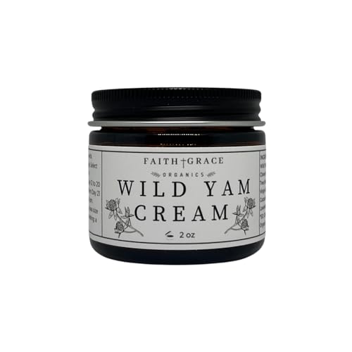 Faith and Grace Organics Organic Enriched Wild Yam Cream, All Natural Made in the USA