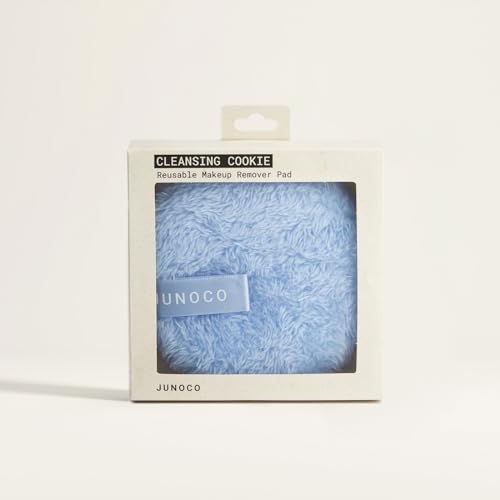 JUNO & Co. Reusable Makeup Remover Pad, Washable Face Cleansing Pad Blue