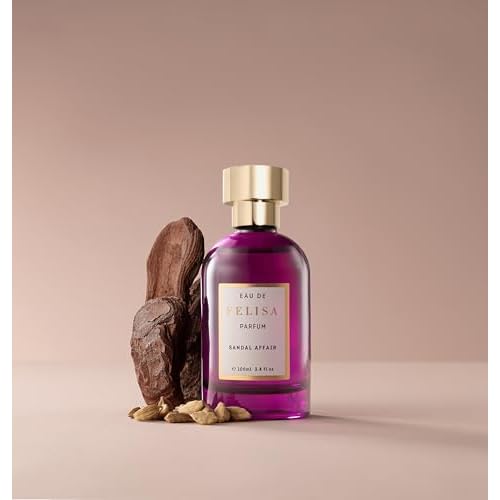 Sandal Affair Eau de Parfum (3.4 fl oz) ? Long Lasting Vegan Aromatic Woody Perfume, Elegant, a bright wood Fragrance with Bergamot, Cardamom and Sandalwood