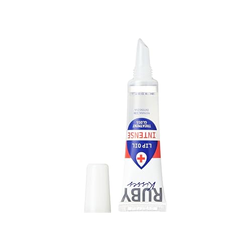Ruby Kisses Hydrating Lip Oil Intense Treatment Gloss (1 Pack), Deep Hydrates & Heals with Natural Oils, Natural Shine Lip Care, Moisture, Repair & Protect With Antioxidants