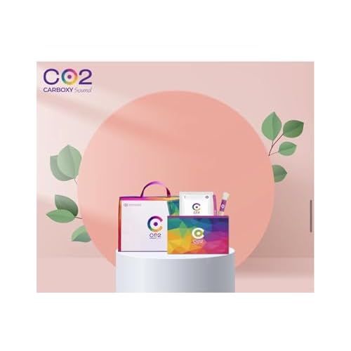 CO2 Carboxy Therapy Sound Box ? 5 Treatment Kit | Skin Rejuvenation & Firming Facial System | Anti-Aging, Brightening, Hydrating | Spa-Quality Skincare at Home
