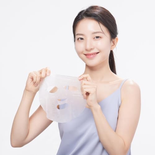 SUPER AQUAGEL OASIS AMPULE MASK | Hydrating, Soothing, Blemish Care | Hyaluronic Acid, Allantoin | Korean Face Mask (10 Count (Pack of 1)