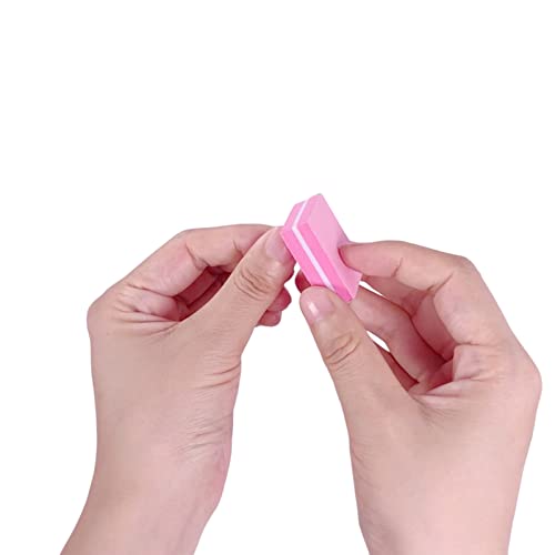 Nail Buffers (100 Pack), Mini Buffer Block Nail File for Acrylic and Natural Nails, 100/180 Grit Nail Buffer Block Bulk Buffing Blocks for Nail Buff Professional Manicure File Blocks Set Hot Pink