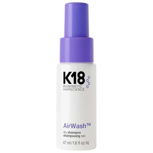 K18 AirWash¢â Dry Shampoo, Non-Aerosol, Balances Scalp & Controls Excess Oil Production
