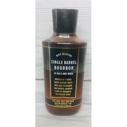 Bath & Body Works Men's Single Barrel Bourbon 3-in-1 Hair, Face & Body Wash 10 Ounce