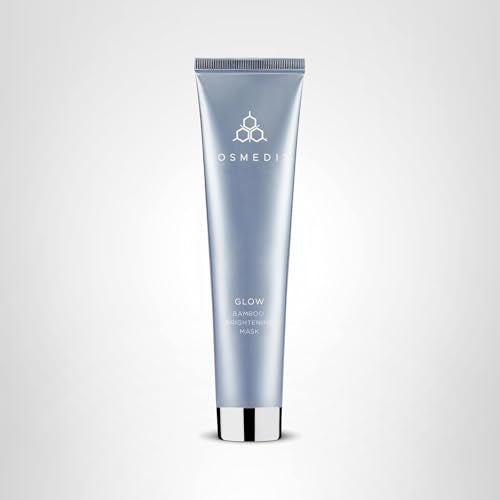 COSMEDIX Glow Bamboo Brightening Facial Mask – PM Exfoliating Facial Scrub for Tired, Dull & Uneven Skin - Anti-Aging Gentle Night Face Exfoliator with Bamboo & Niacinamide - All Skin Types
