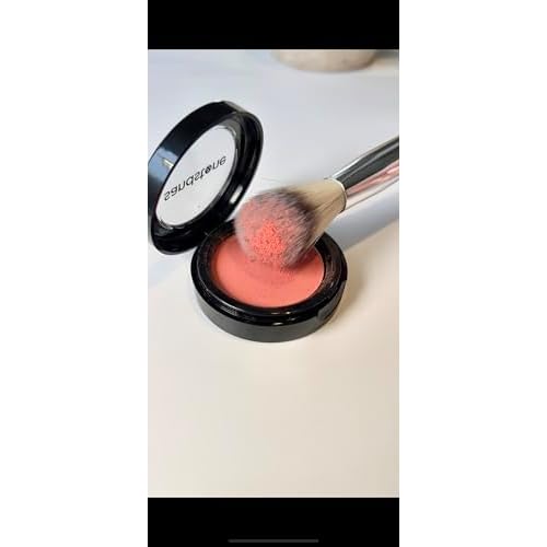 Sandstone Scandinavia Soft Collection Makeup Brush - Professional Premium Blush brush for applying and blending blush. Ultra soft bristles. Vegan Makeup brush for all skin types